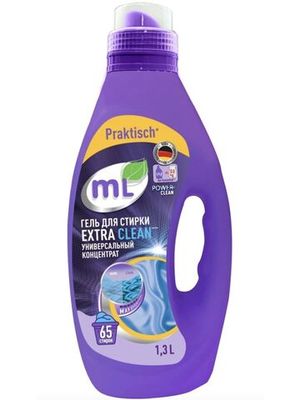 ML Гель для стирки EXTRA CLEAN универсальный концентрат, Meine Liebe, 1,3 л