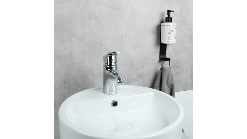 Держатель для дозатора с крючком FIXSEN FX-800A черный