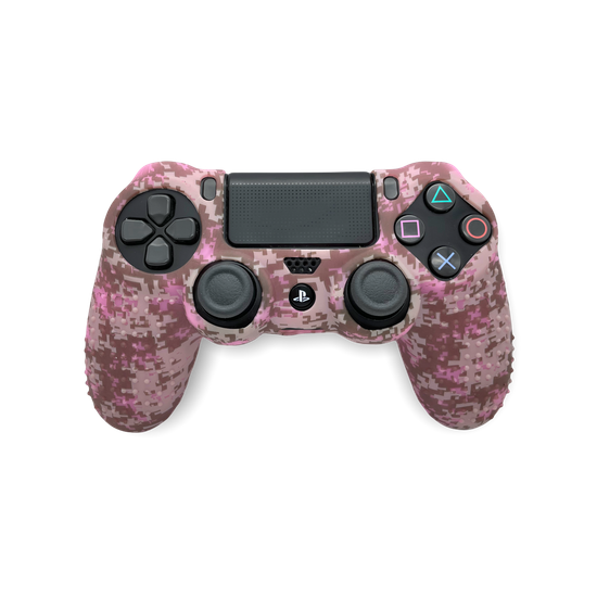 Силиконовый чехол для DualShock 4 PS4 пиксельный камуфляж