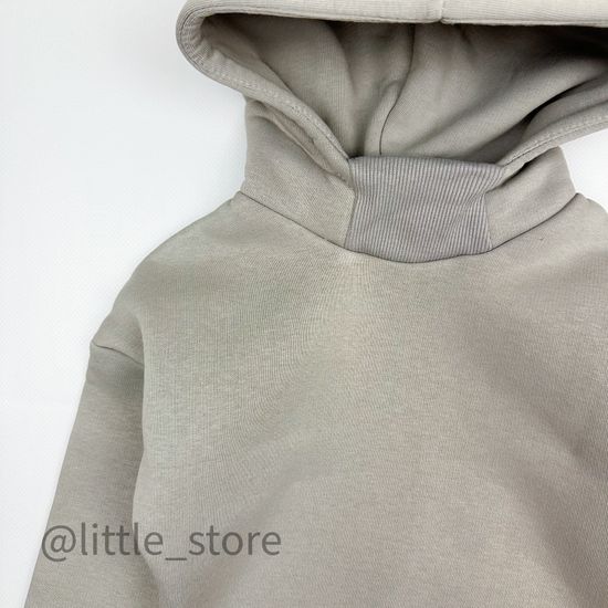 Комплект из футера с начесом, Серый