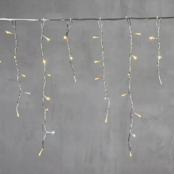 Светодиодная бахрома 3,1*0,5 м., 150 теплых белых LED ламп, мерцание, прозрачный провод ПВХ, LTC (PIL150BLW-10-2WW)