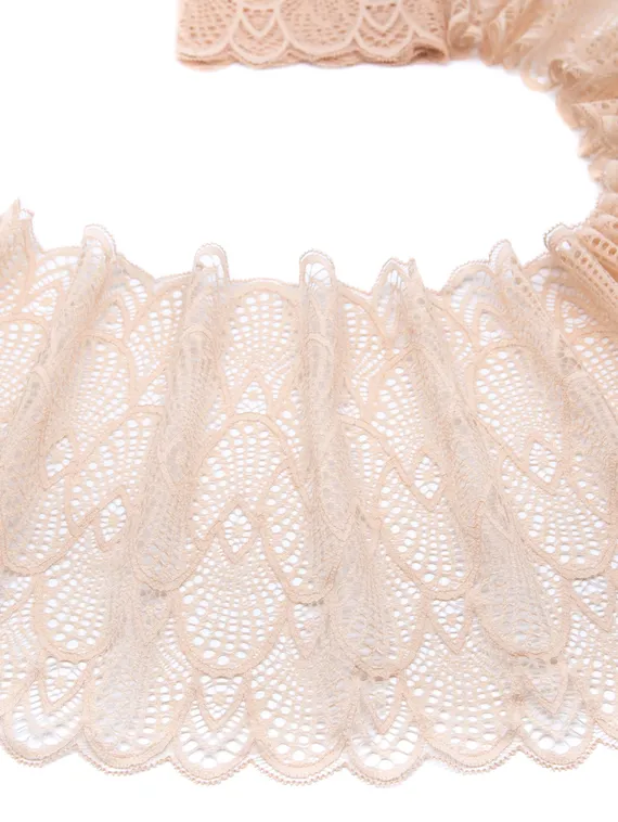 03-182 Кружево эластичное 22 см, телесный 126