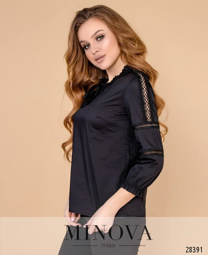 Блуза 4098-черный Minova