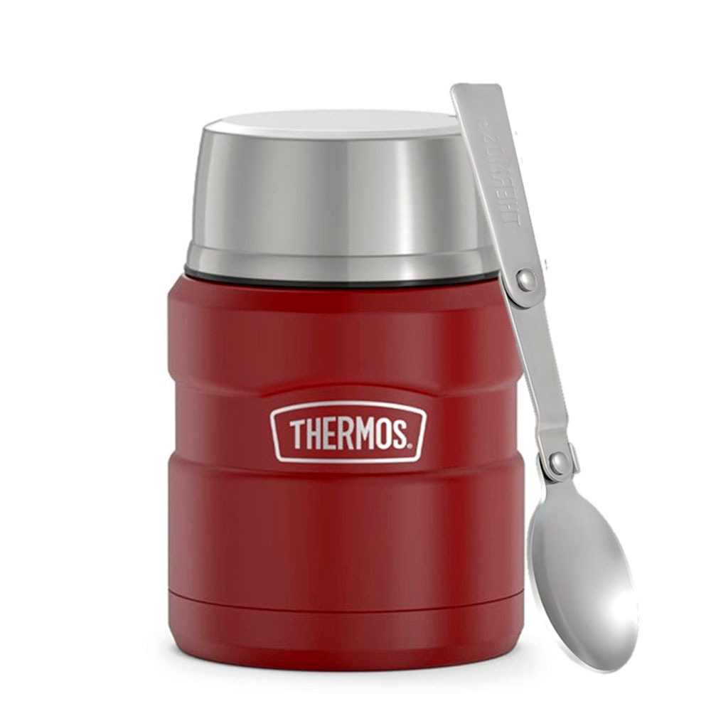 Термос для еды Thermos с ложкой SK3000 MRR (0,47 литра), красный