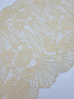 Кружево эластичное бежевое К690