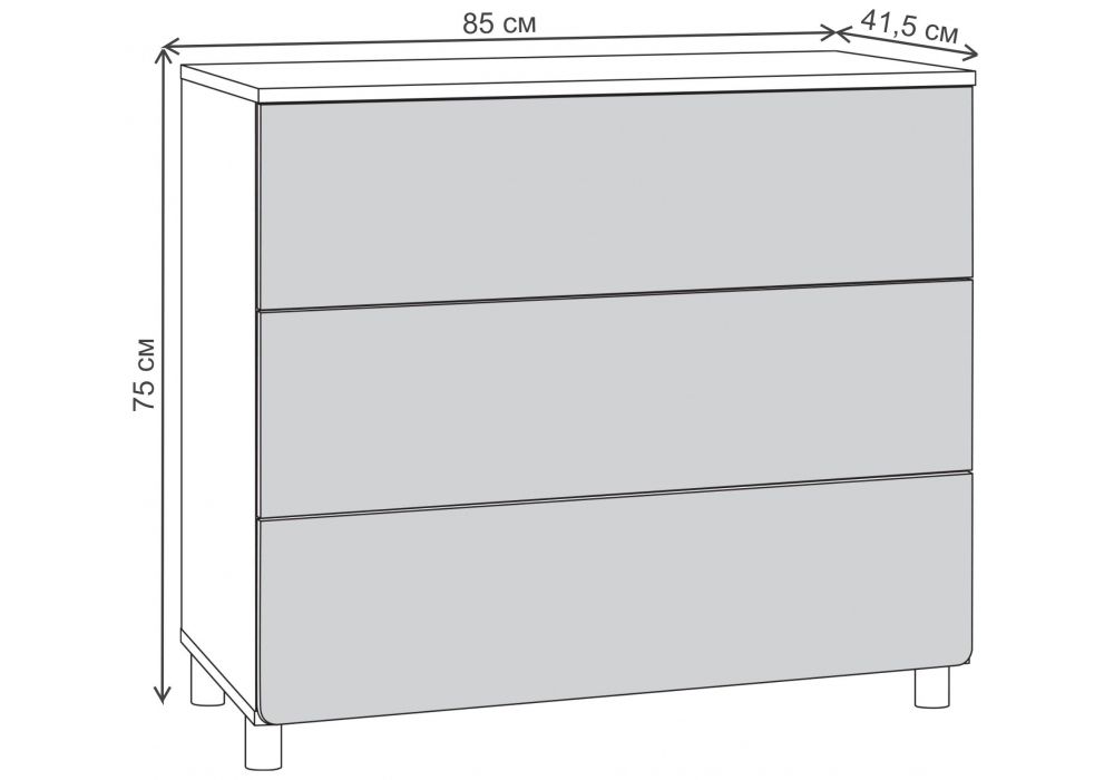 Комплект детской мебели Эльга белый шагрень / дуб белый комплектация 4