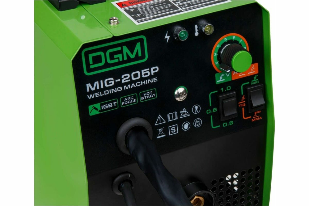 Полуавтомат сварочный DGM MIG-205P 6,5кВт 20-200А MIG MAG MMA FLUX (MIG-205P)