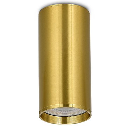 Donel, св-к накладной, цвет ЛАТУНЬ, D55xH80мм, под лампу GU10, IP20, серия: DN02