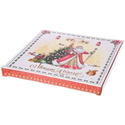 ТАРЕЛКА ЗАКУСОЧНАЯ LEFARD "ДЕД МОРОЗ" 20,5СМ (КОР=18ШТ.)