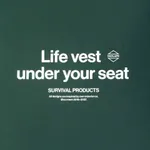 Футболка AFK by Scrrreen Life vest under your seat Темно-зеленая