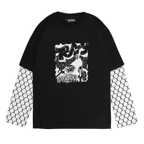 Лонгслив ARTEFACT Tec9 Чёрный/белый