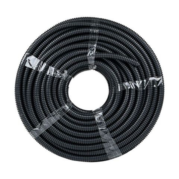Труба гофр. безгалогеновая FRHF с протяжкой d16 мм (100 м) черная EKF-Plast FRHF-16