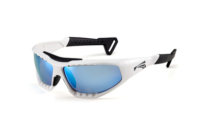 Спортивные очки LiP Surge / Gloss White - Black / PC Polarized / VIVIDE™ Ice Blue