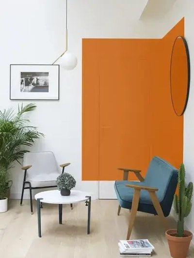 Краска аэрозольная оранжевая флуоресцентная матовая DECORIX - эмаль акриловая в баллончике для любых поверхностей 520 мл