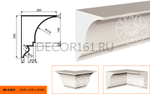 Карниз КВ - 240/3 240х200х2000