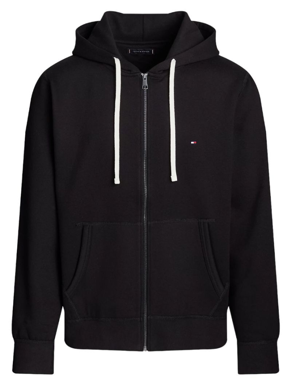 Мужская теннисная кофта Tommy Hilfiger Essential Fleece Zip Through - черный
