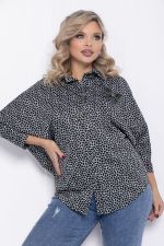 Рубашка Сладкий поцелуй (черно-серая) Б12328-4 LT Collection