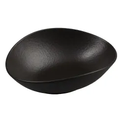 Салатник 450 мл 19*14,5 см h6,4 см Wave Up Smooth Black Raw Stellar P.L. Proff Cuisine [6]