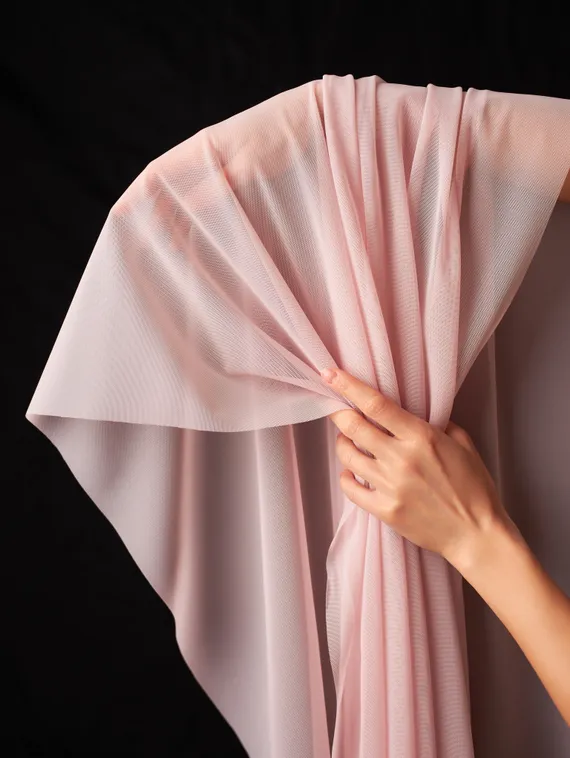 Сетка эластичная оптом, Lauma Fabrics, арт. 556, лотос 019