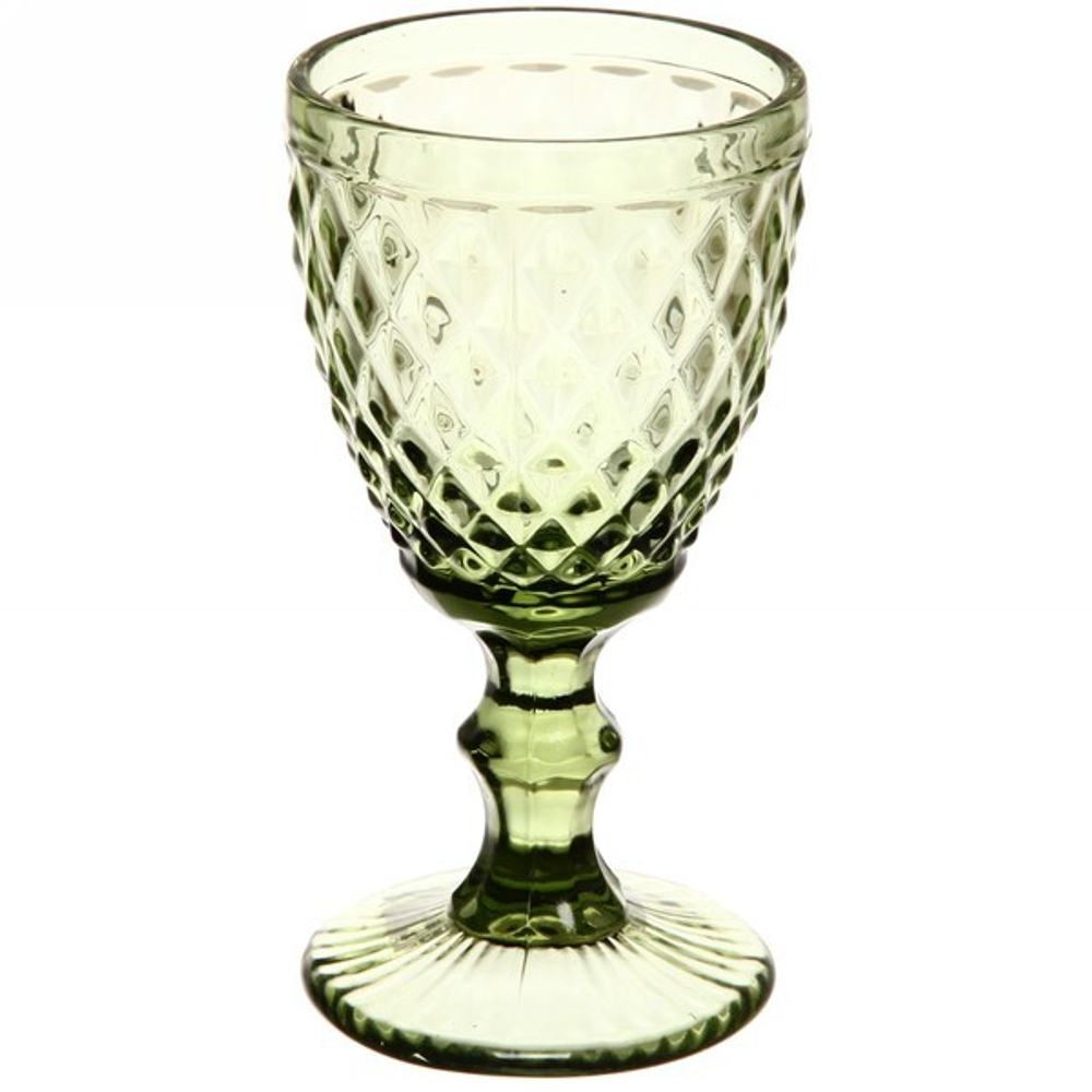 Бокал для вина «Cristal» Ромб зеленый