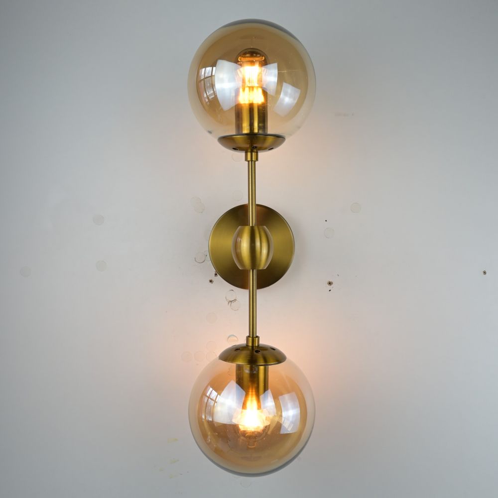 Бра Modo Sconce 2 Globes Gold By Imperiumloft