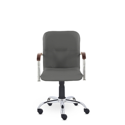 Кресло Самба GTP TG СН D8 (темный орех) Z71 (серый)