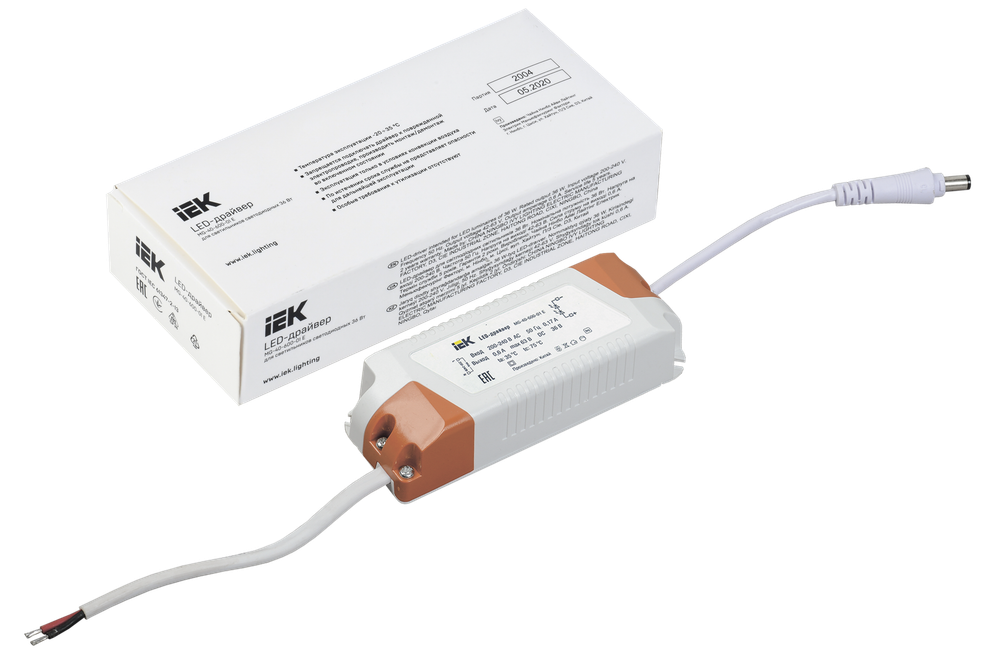 LED-драйвер MG-40-600-01 E, для LED светильников 36Вт, IEK