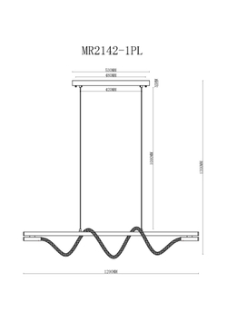 Подвесной светодиодный светильник MyFar Kenneth MR2142-1PL