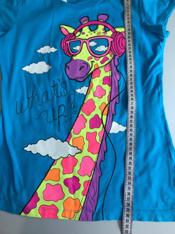 Футболка Justice с жизнерадостным принтом на подростка или миниатюрную девушку 42 размер