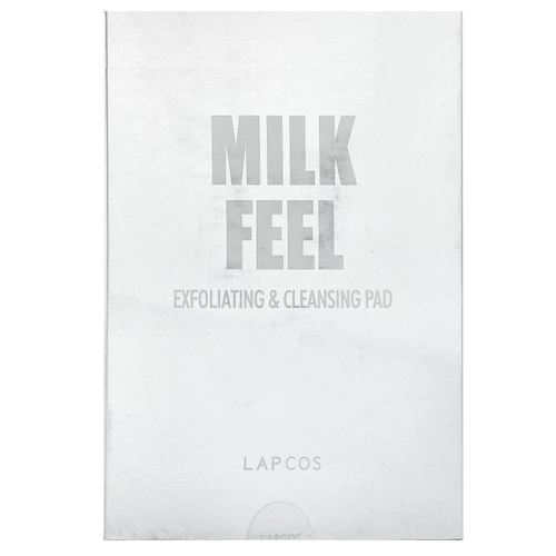 Lapcos, Milk Feel, отшелушивающие и очищающие салфетки, 5 салфеток по 7 г (0,24 унции)