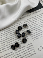 Пуговицы БЛНСГ серебристые лого черная эмаль