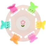 Заколки-крабики для волос детские 6шт «МАЛЬВИНА», бабочки, 2,3см (пакет с подвесом)