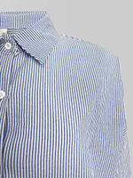 Костюм Fashion 620030 в полоску из рубашки с длинным рукавом и шорт на резинке