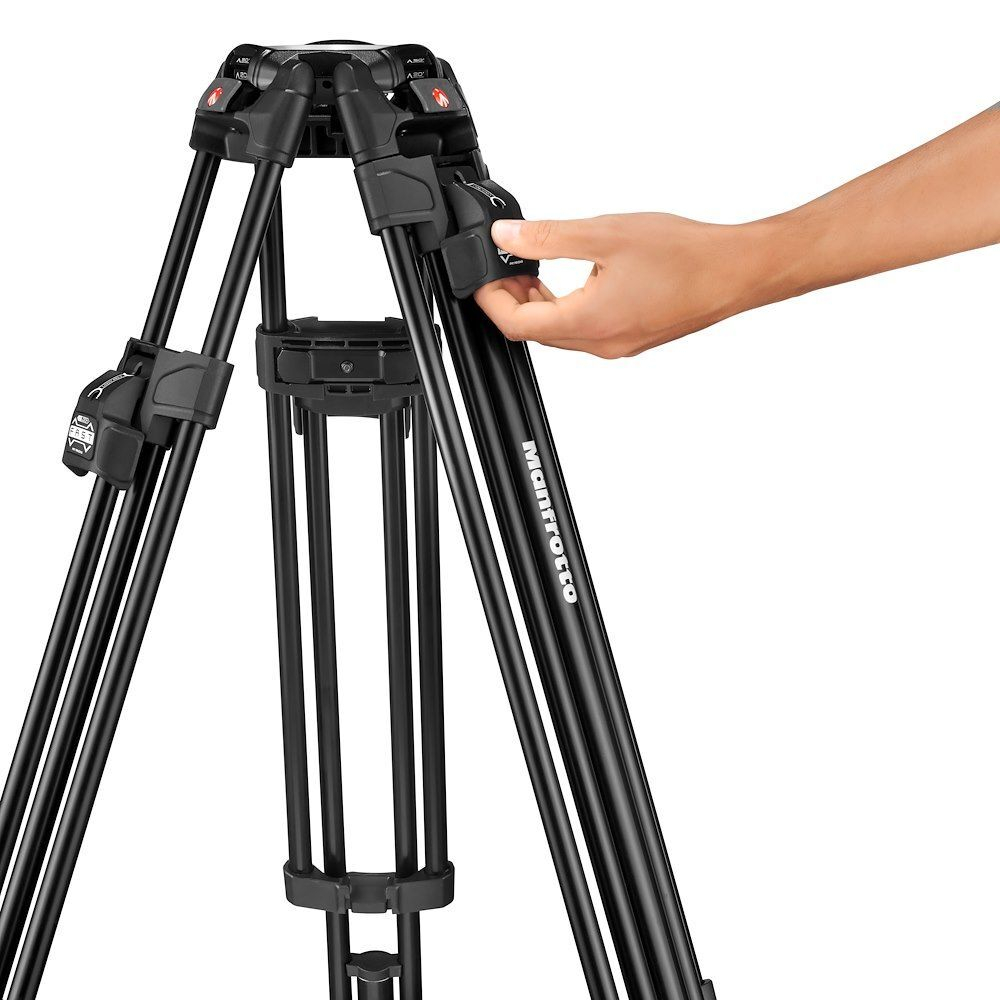 Видеоштатив Manfrotto MVTTWINMA Alu Twin MS Tripod 100/75mm без головы