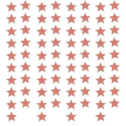 Гирлянда на нитях "Звезды", Блеск Розовое золото, 7 см*4 м.