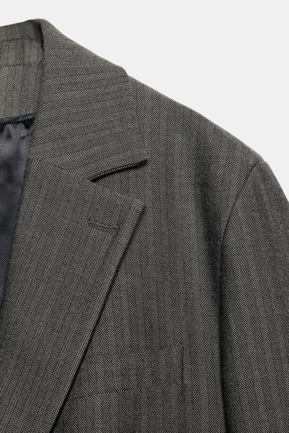 ZARA БЛЕЙЗЕР ОВЕРСАЙЗ С МНОГОПОЗИЦИОННОЙ ПУГОВИЦЕЙ, ПЫЛЬНЫЙ ХАКИ