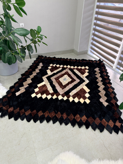 Покрывало меховое ковер из шкуры овчины