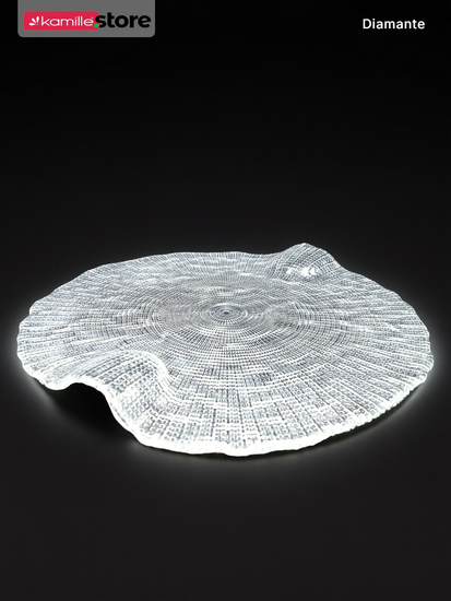 Блюдо фигурное круглое 32 см. для сыра и закусок Diamante