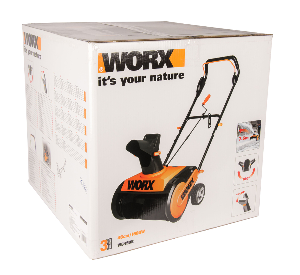 Снегоуборщик сетевой WORX WG450E