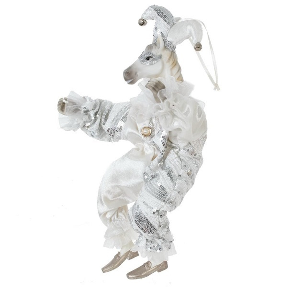 Игрушка набивная подвес "Лошадь-клоун", L15 W9 H37/24 см