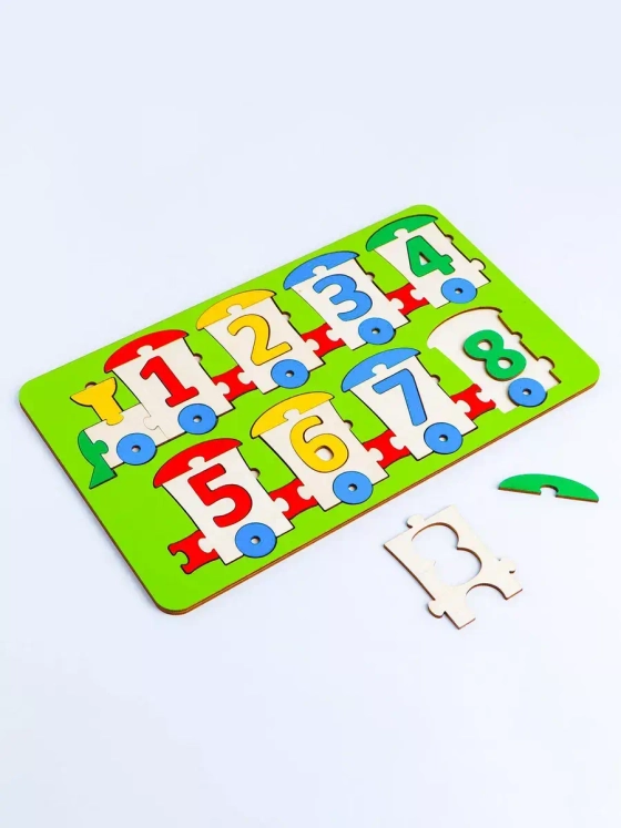 Пазл-конструктор Паровозик Цифры