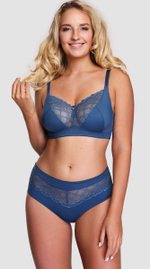 Классические трусики-слипы из эластичного полотна (Размер: 48) (Цвет: синий)