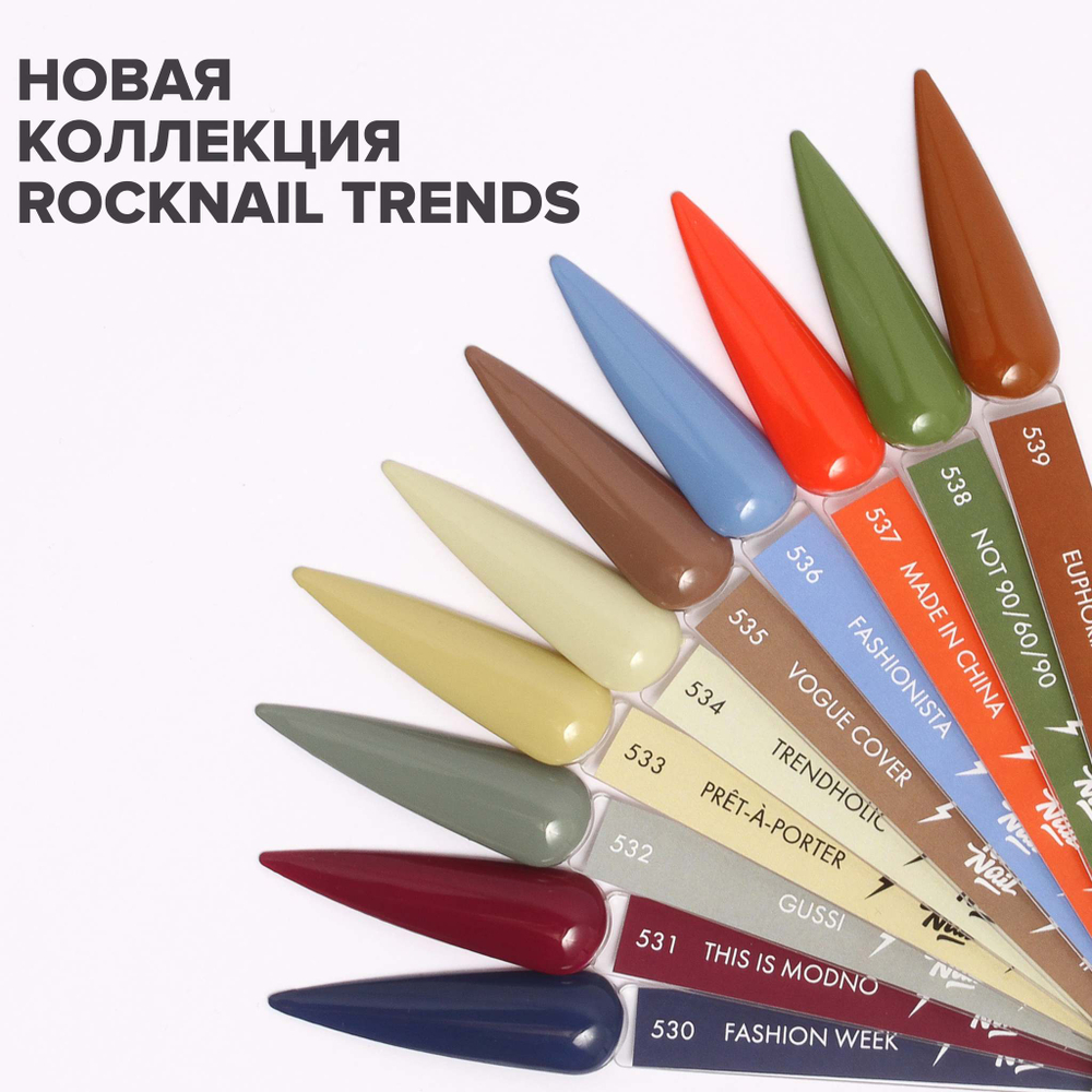 Гель-лак RockNail Trends 535 Vogue Cover