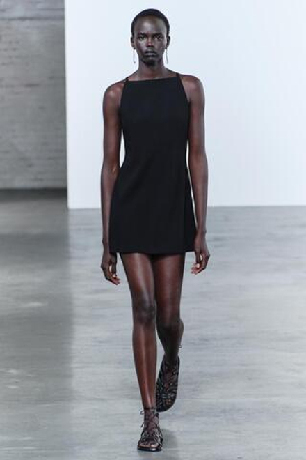 ZARA КОРОТКОЕ ПЛАТЬЕ — ZW COLLECTION, ЧЕРНЫЙ