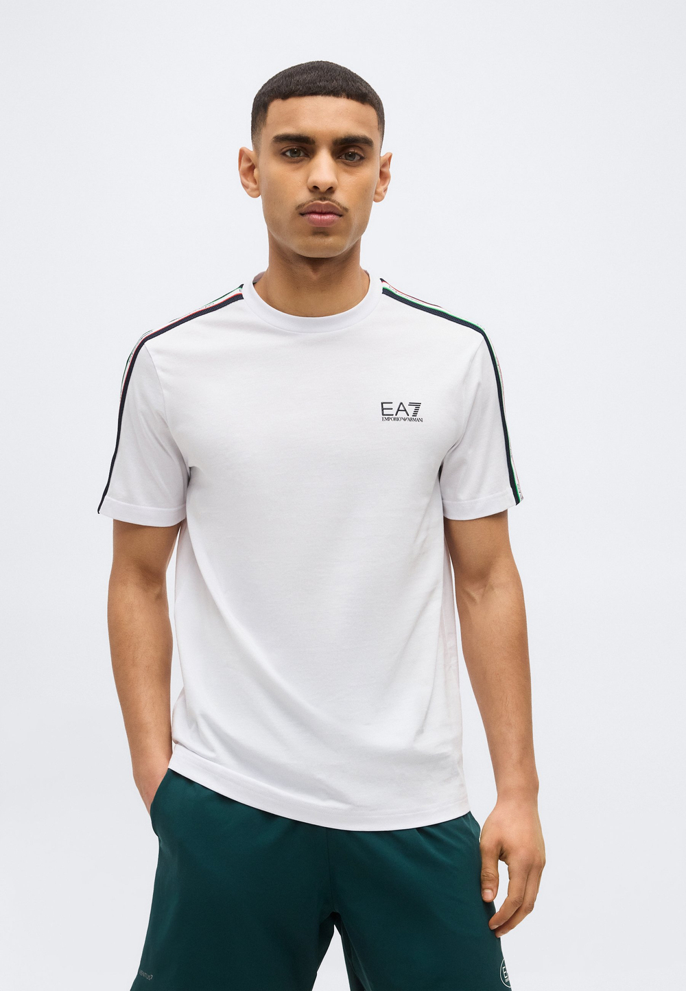 EA7 Emporio Armani ITALIAN SPIRIT - Футболка с принтом - Белый