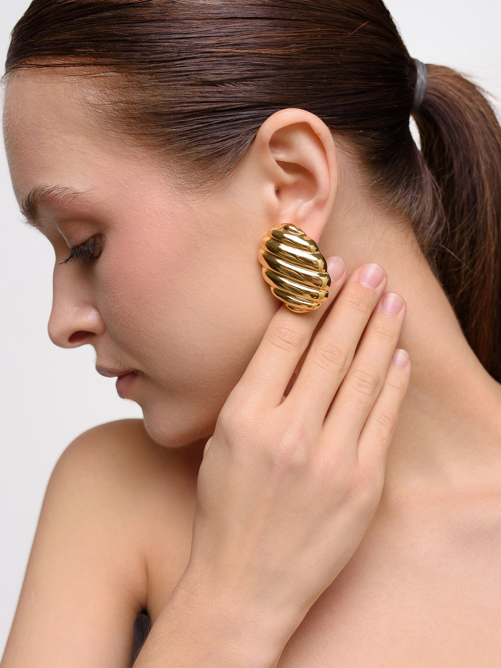 Серьги "Sections" Gold