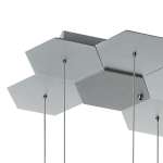 750262 Люстра подвесная FAVO LED-80W 3840LM Серебро 3000K