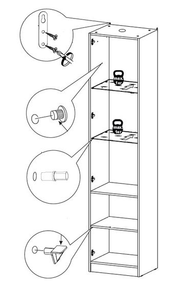 Шкаф-витрина ЛИВЕРПУЛЬ