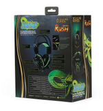 Игровая гарнитура RUSH SNAKE, динамики 40мм, велюровые амбушюры, черн/зеленая (SBHG-1200)