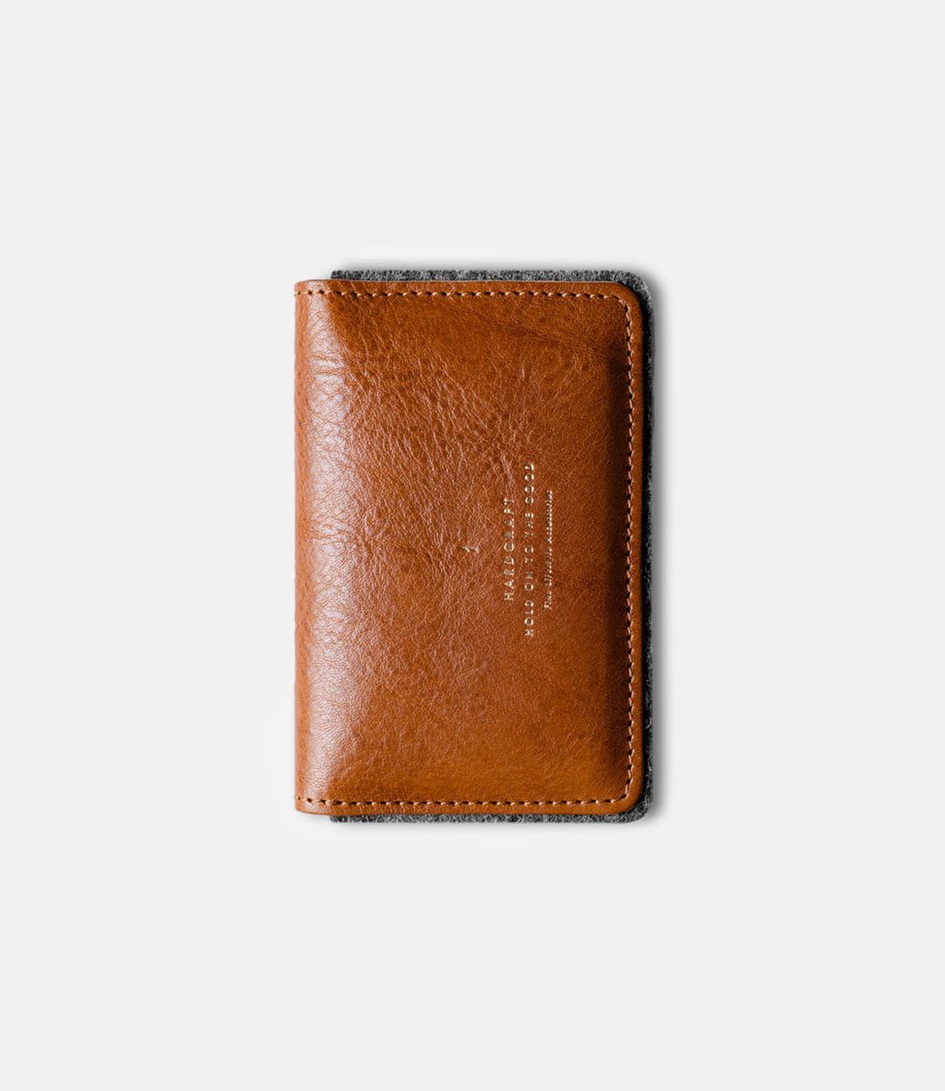 Hard Graft Card Fold Wallet Classic — картхолдер из кожи